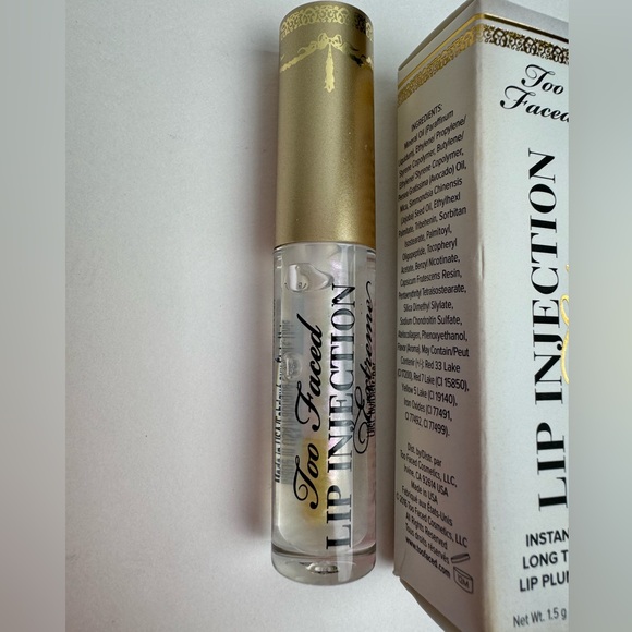 Too Faced Lip Injection Extreme | Clear | micro travel size | NEW - Picture 2 of 6